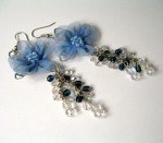 The Flower Collection-Blue and Crystals